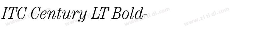 ITC Century LT Bold字体转换